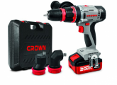 CROWN CT21076HQX-4 BMC - ელ.სახრახნისი 2x4Ah ელემენტით 20V MAX