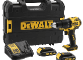 ელქტრო სახრახნისი ჩაქუჩით 18V 1.5Ah Kit-Dewalt DCD709S2T-QW