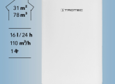ტენის ამომშრობი ნესტის შემწოვი 31 m² 16 l/24h